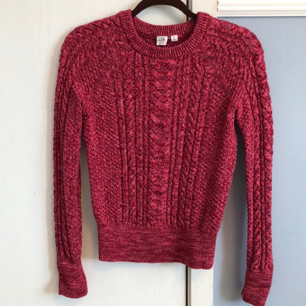 Pink knit GAP sweater